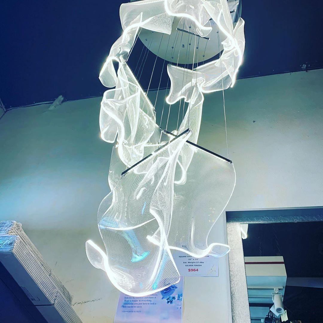 Lucuian candelabru Acrilic LED Abstract Flotant