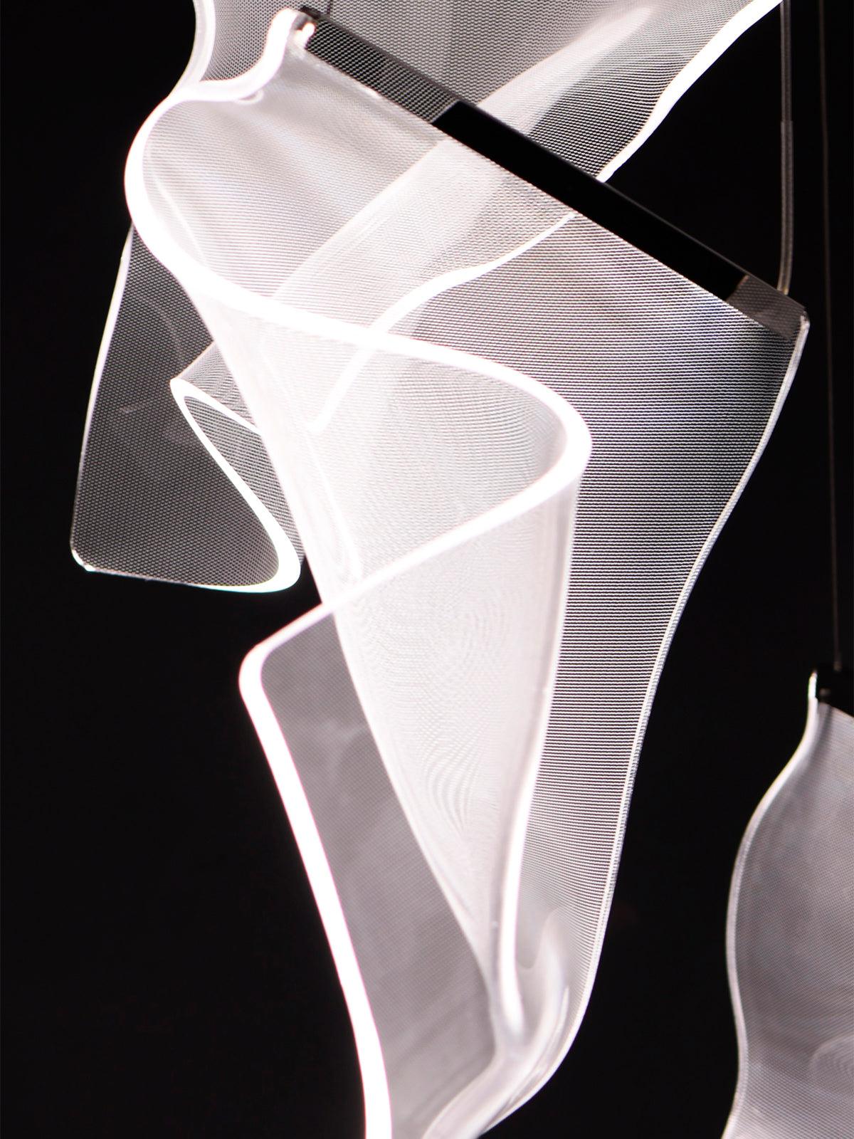 Lucuian candelabru Acrilic LED Abstract Flotant