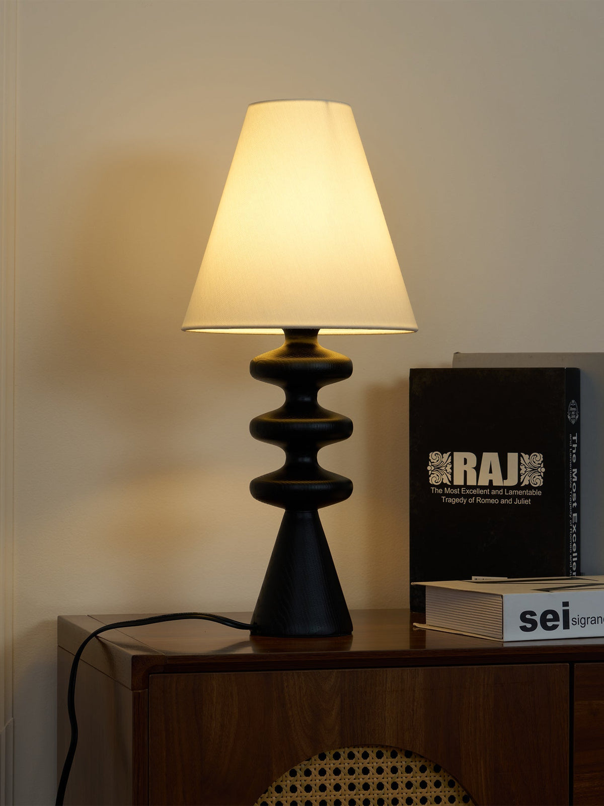 Zelms lampă de masă modernă din lemn