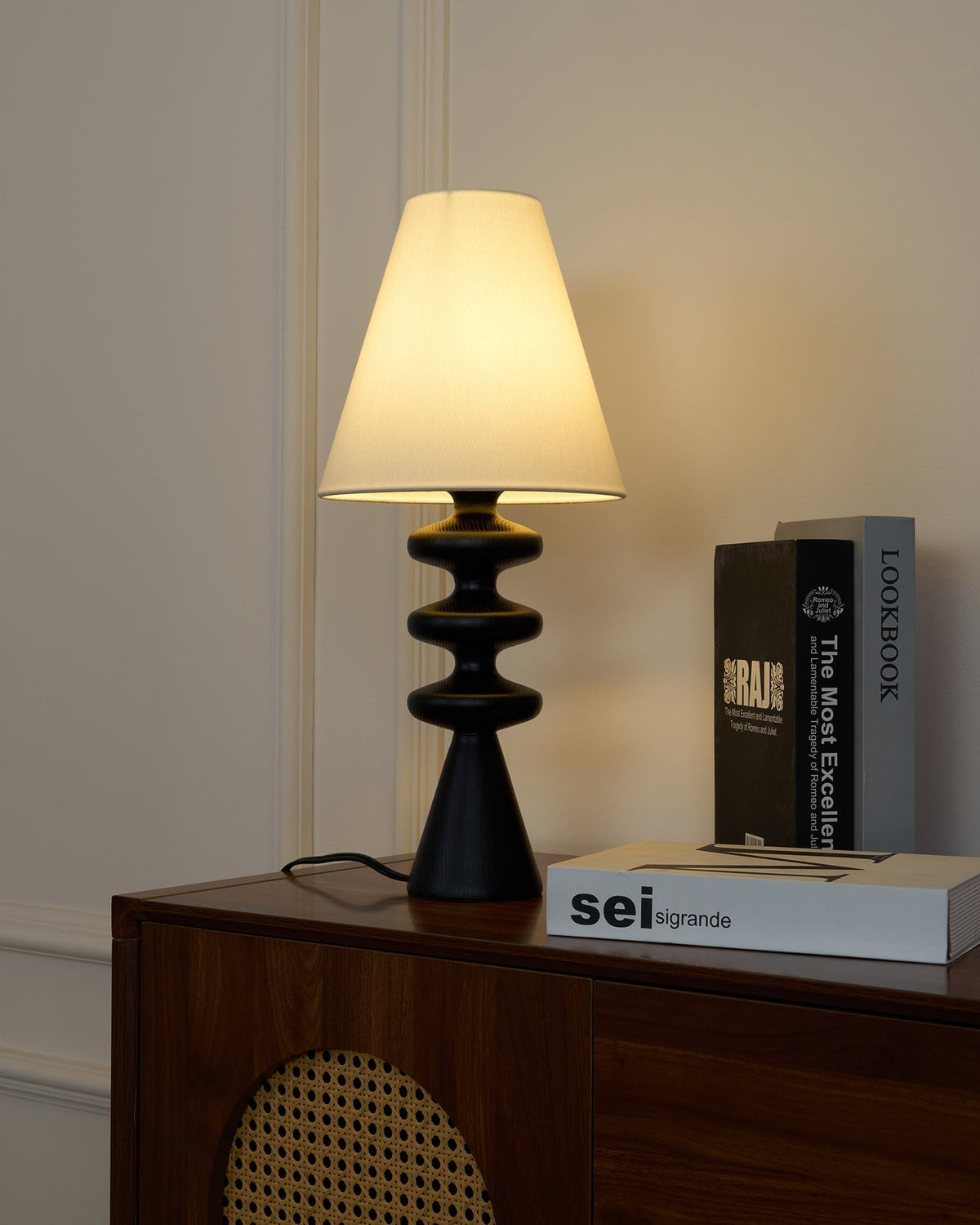 Zelms lampă de masă modernă din lemn