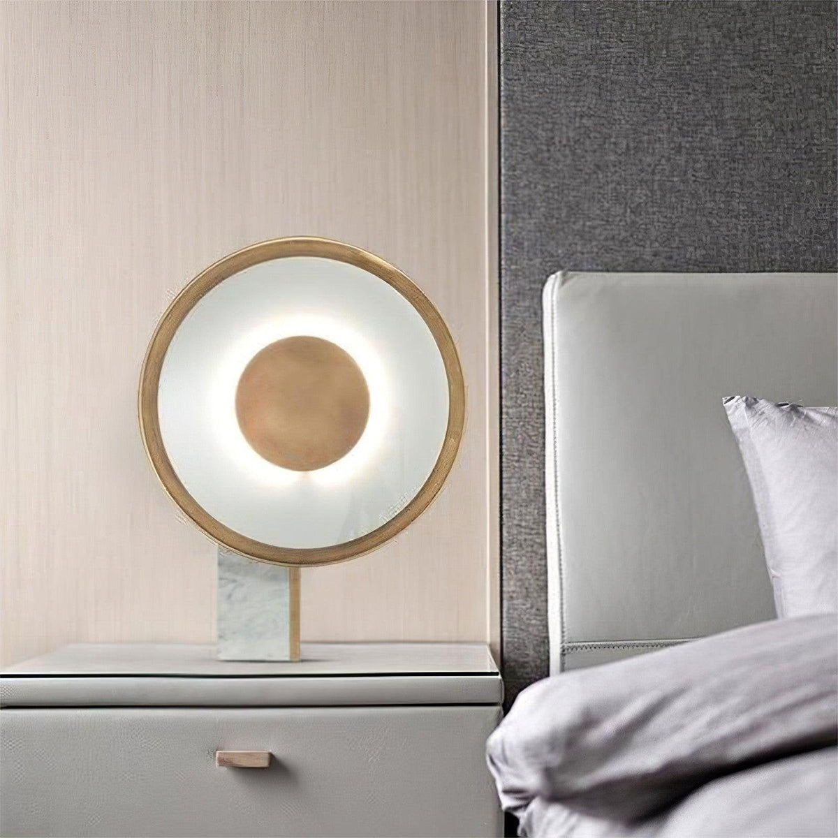 Tessain lampă de masă minimalistă din marmură