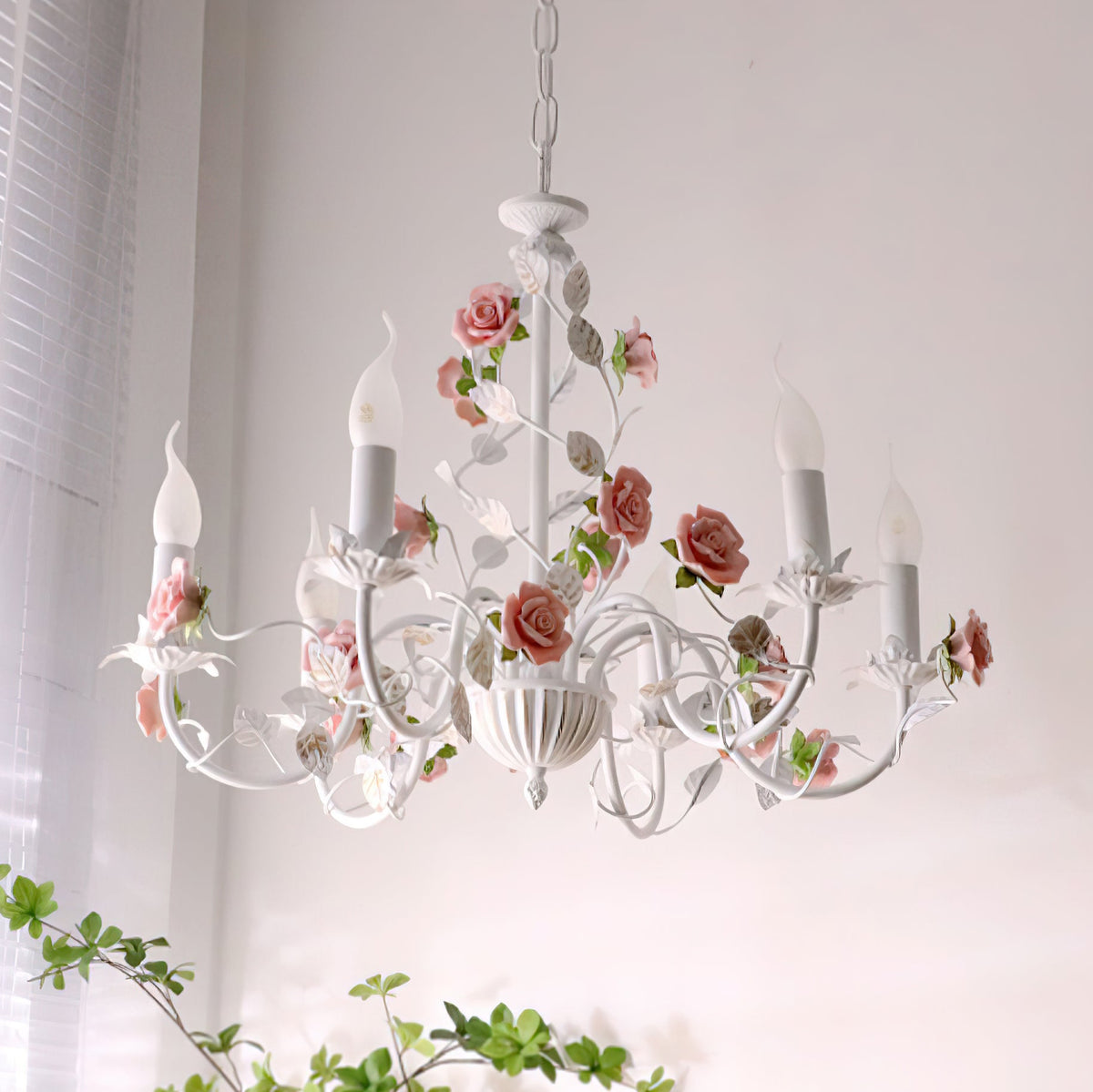 Lysa candelabru alb, vintage