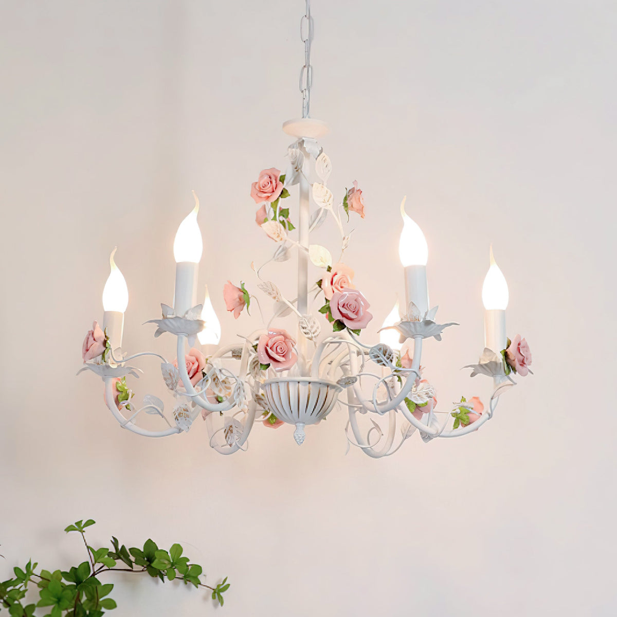 Lysa candelabru alb, vintage