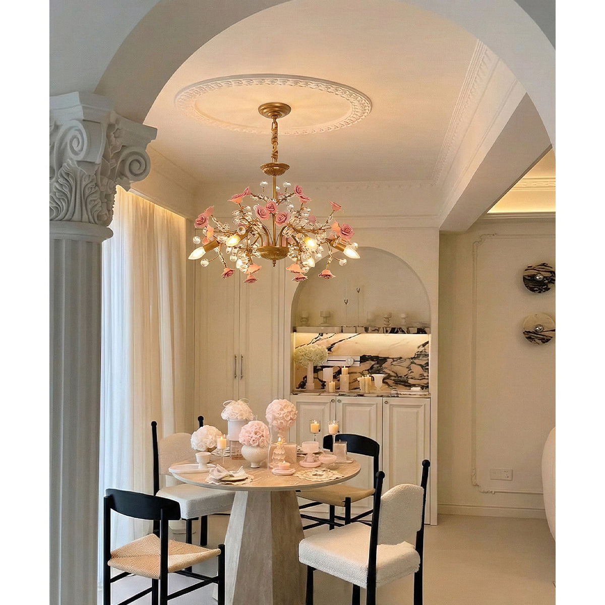 Rosé Amara candelabru