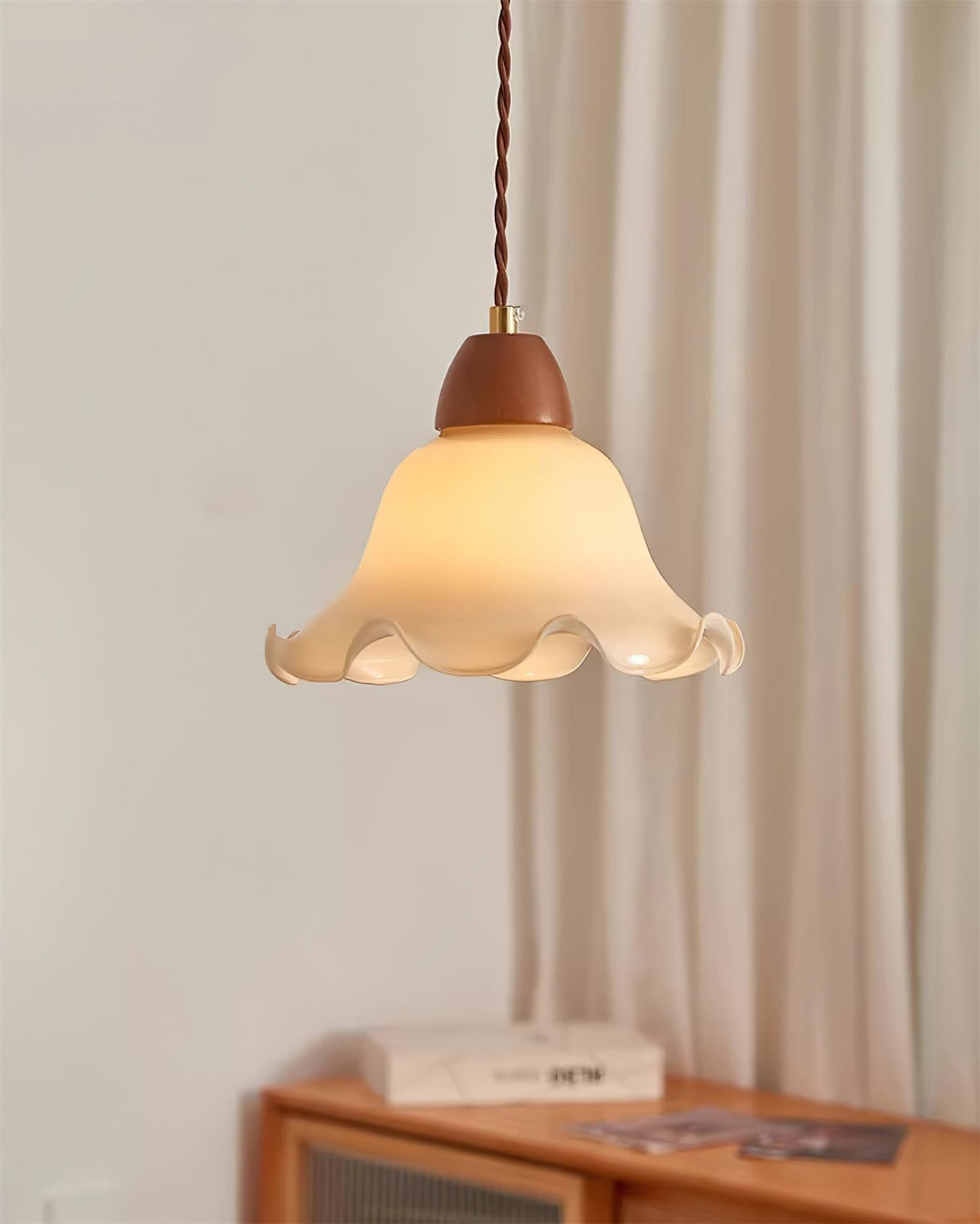 Glyna lampă suspendată, ondulată