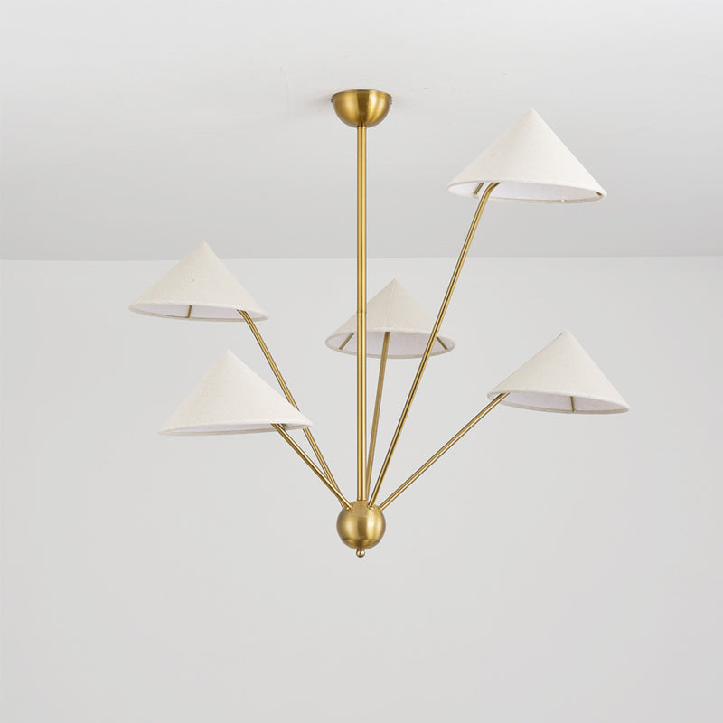 Silva Retro Simplu LED candelabru metal alamă 5 Lumină Cameră de zi/Bucătărie