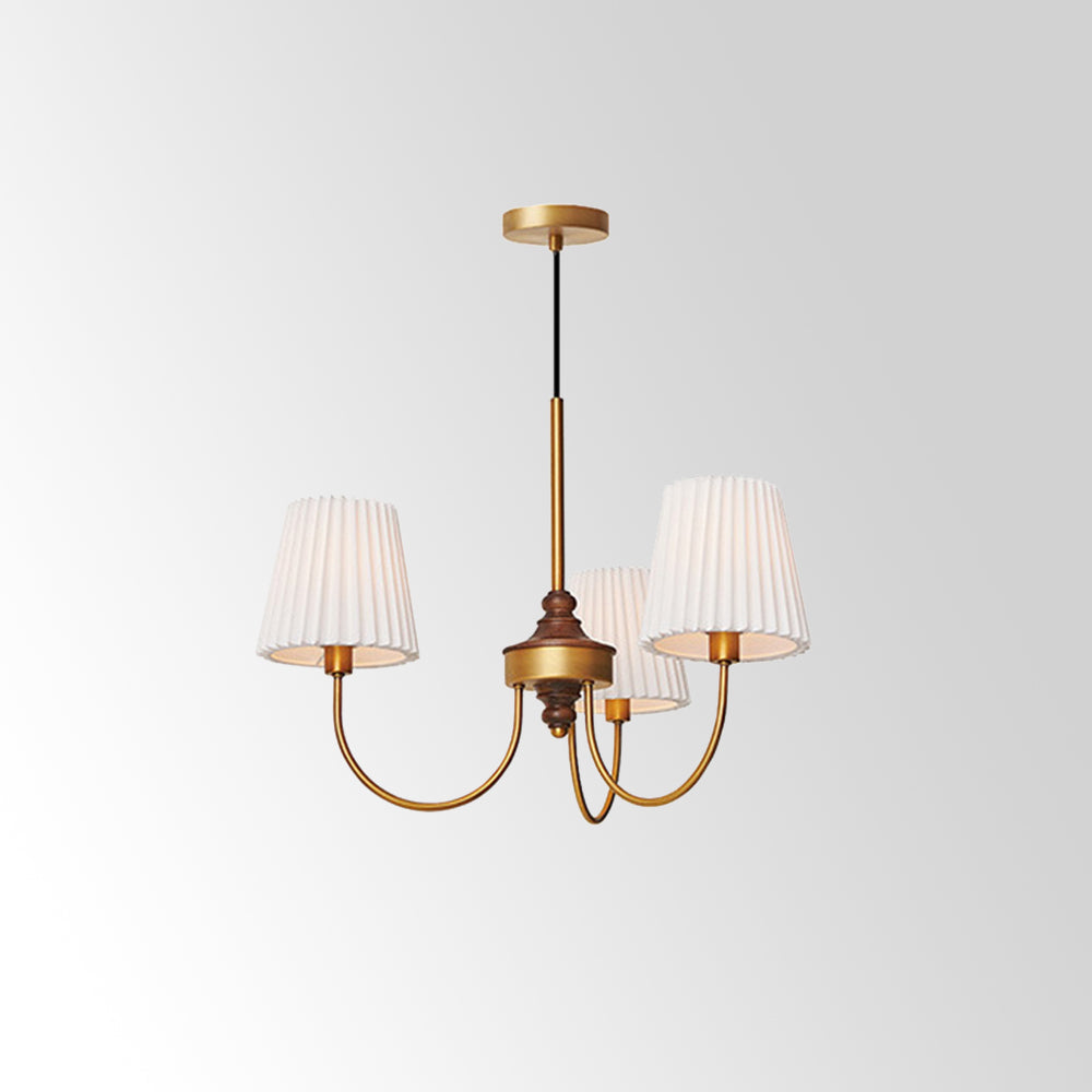 Silva candelabru  modern Retro din stofă, alb/verde