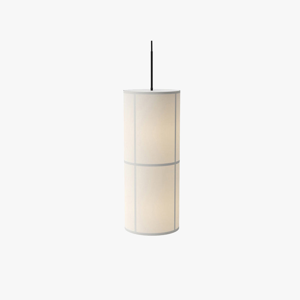 Ritta lampă suspendată Cilindrică, candelabru, Textil, Stil Japonez
