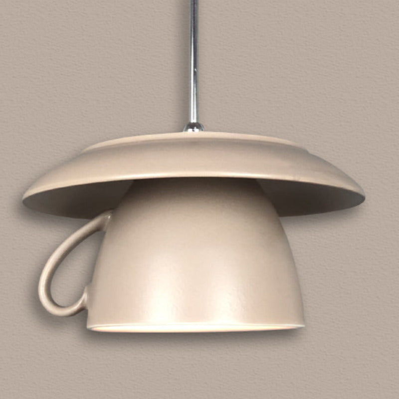 Valentina Pop Art Cup Ceramic LED lampă suspendată pentru living / Studiu / dormitor