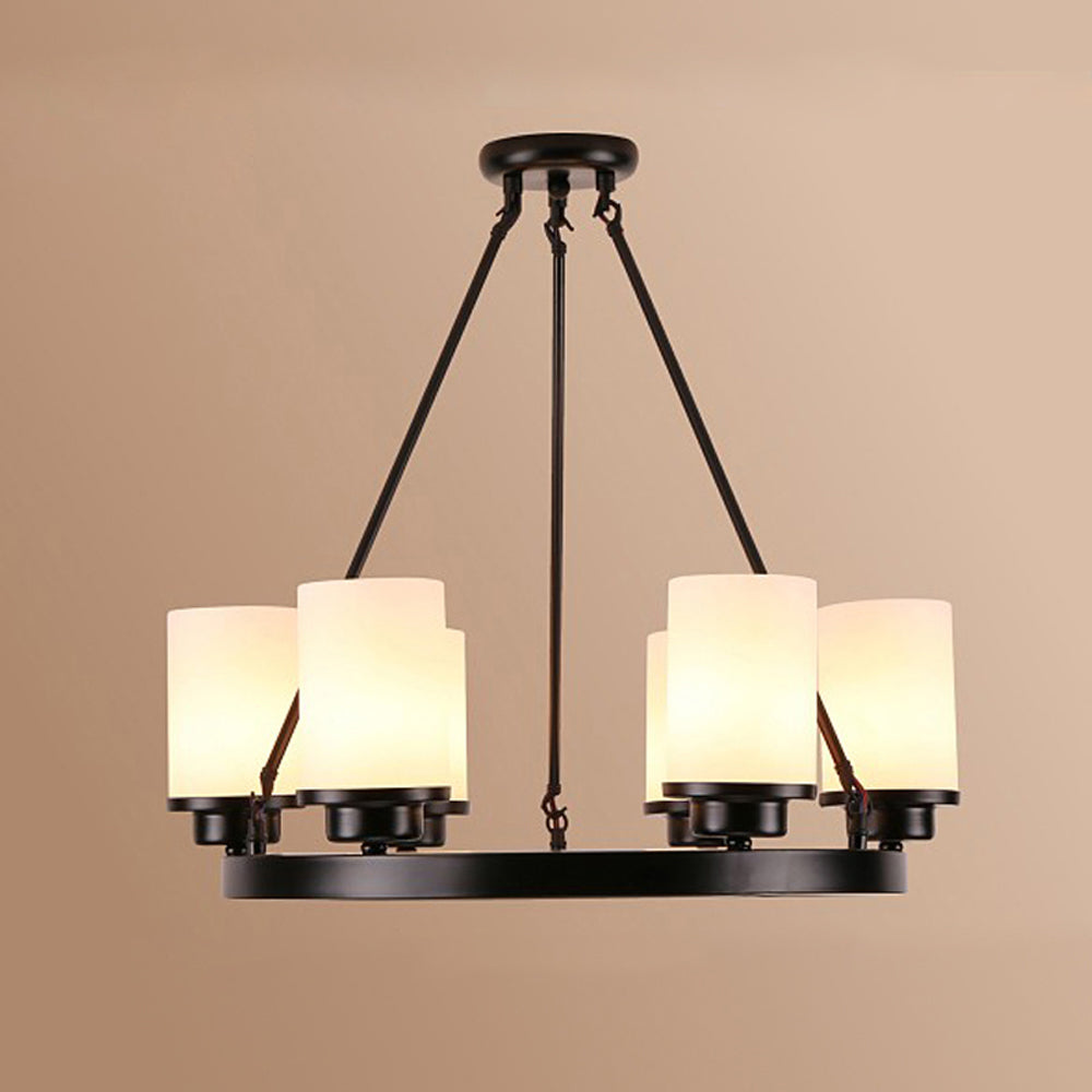 Silva candelabru Retro din metal negru și sticlă pentru living