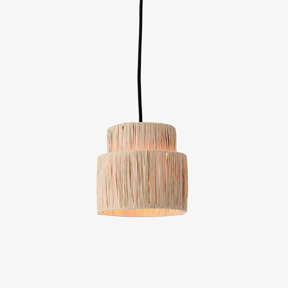 Muto lampă suspendată rustic boho din ratan, stil 3