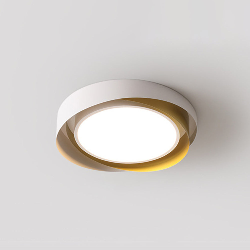 Arisha plafonieră aplicată modernă geometrică din metal, alb/Aur