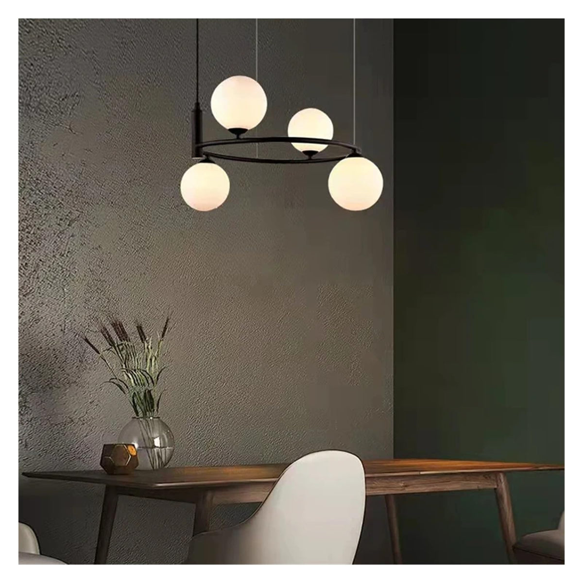 Valentina Nordic inel Magic Bean lampă suspendată neagră/Aur metal