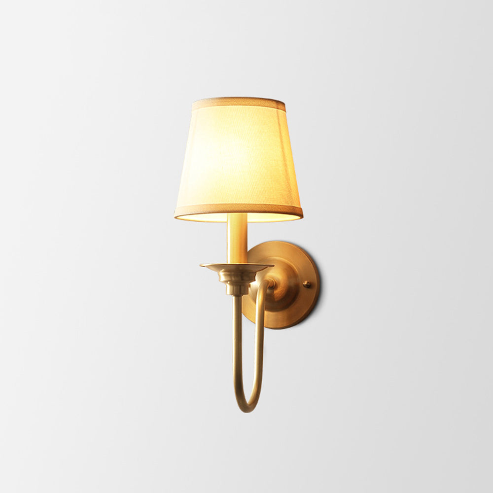 Tiffany aplică de perete aurie din material textil, vintage, rustică, în formă de lanternă, LED