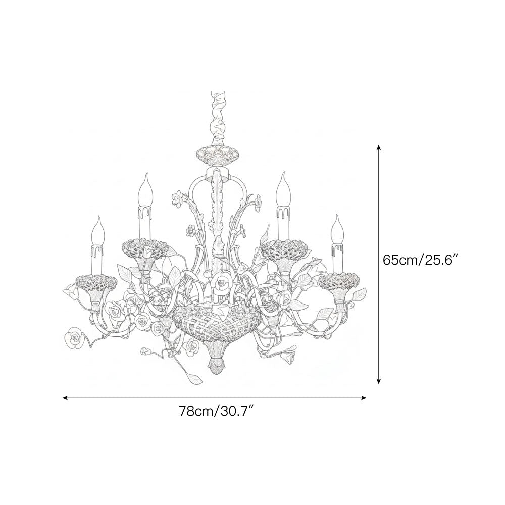 Teriariel Flowers candelabru