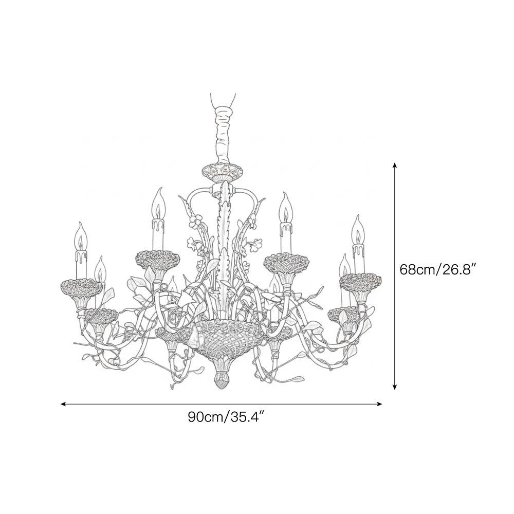 Teriariel Flowers candelabru