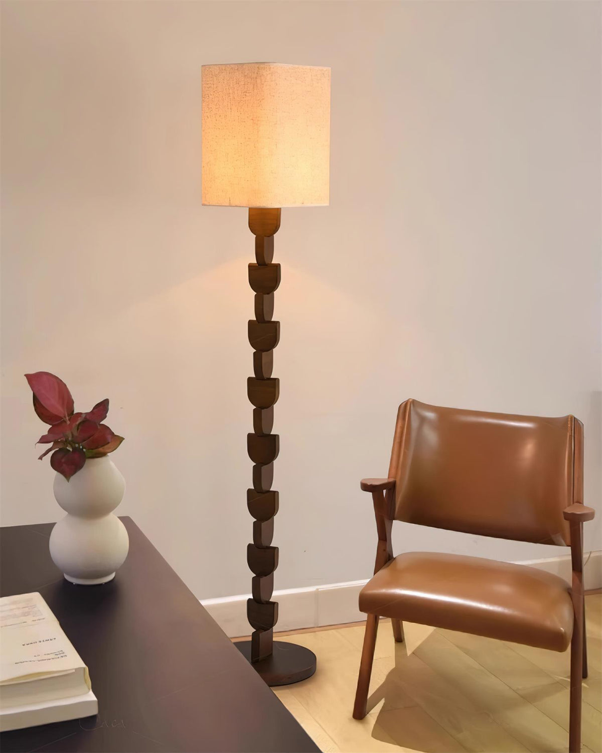 Rinoreria lampadar din lemn