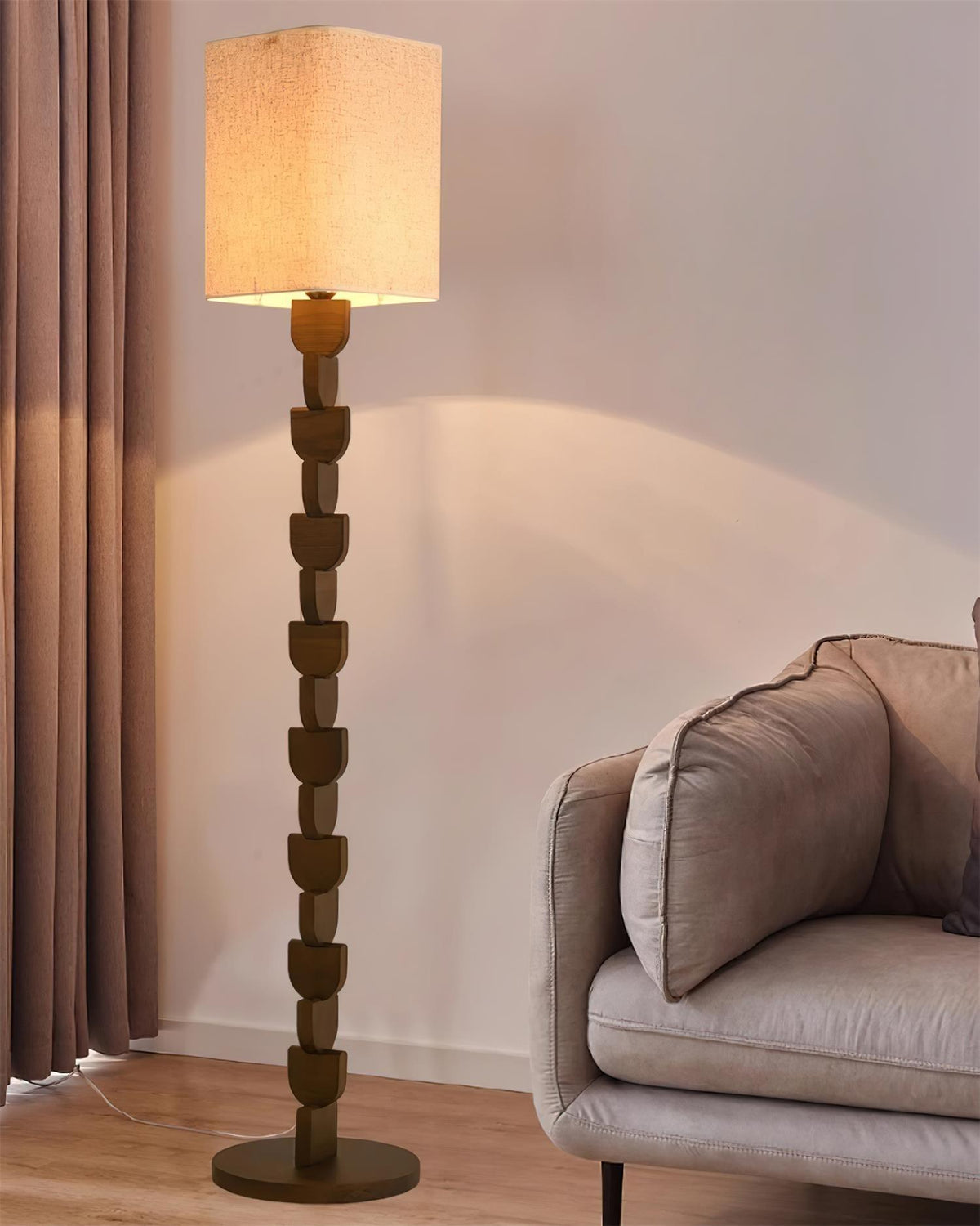 Rinoreria lampadar din lemn