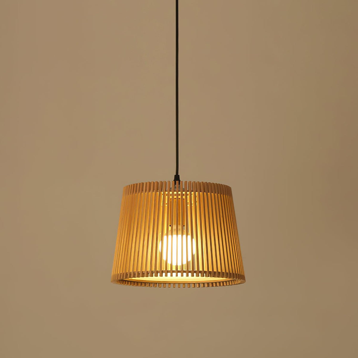 Clou lampă suspendată retro din lemn