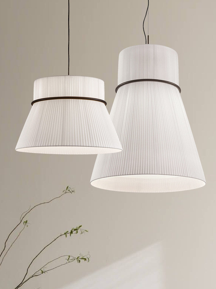 Kestford Lampă suspendată din material textil plisat