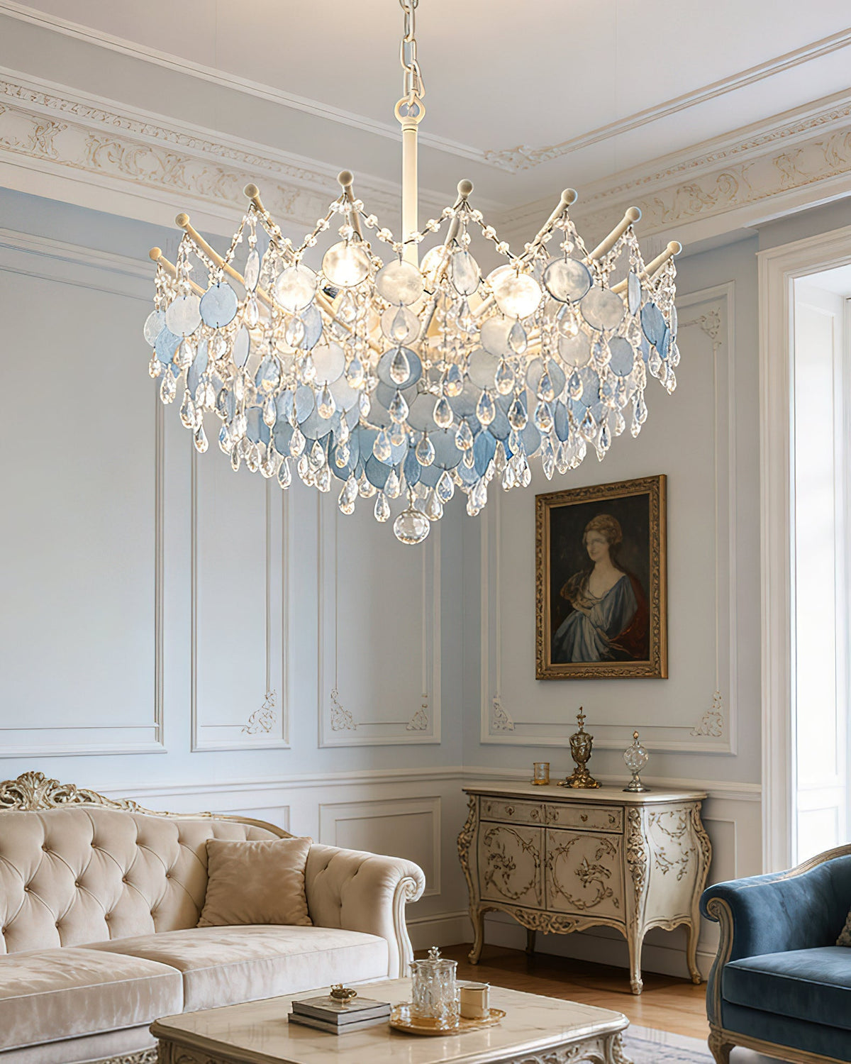 Avenorira Capiz Bead candelabru