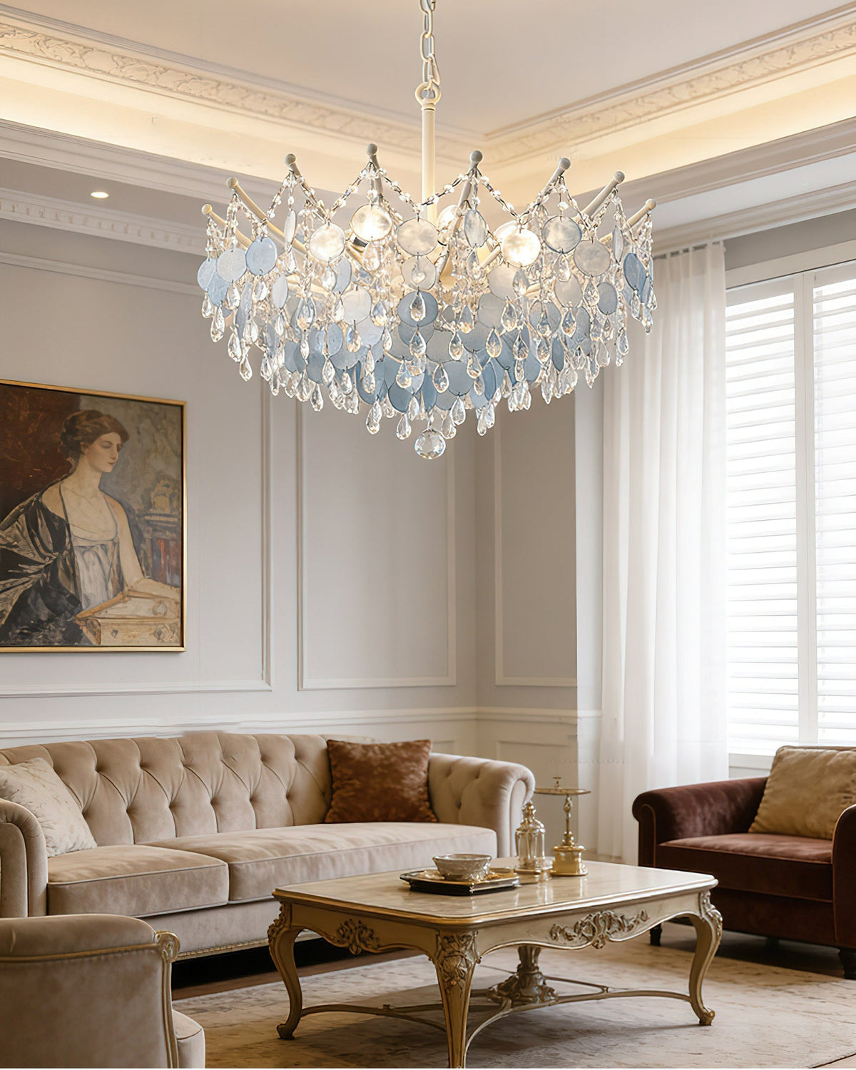 Avenorira Capiz Bead candelabru