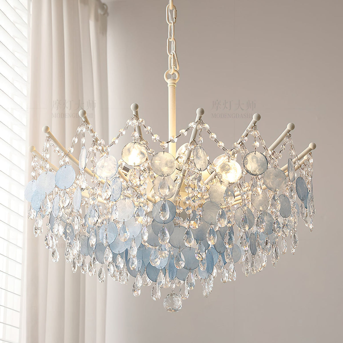 Avenorira Capiz Bead candelabru