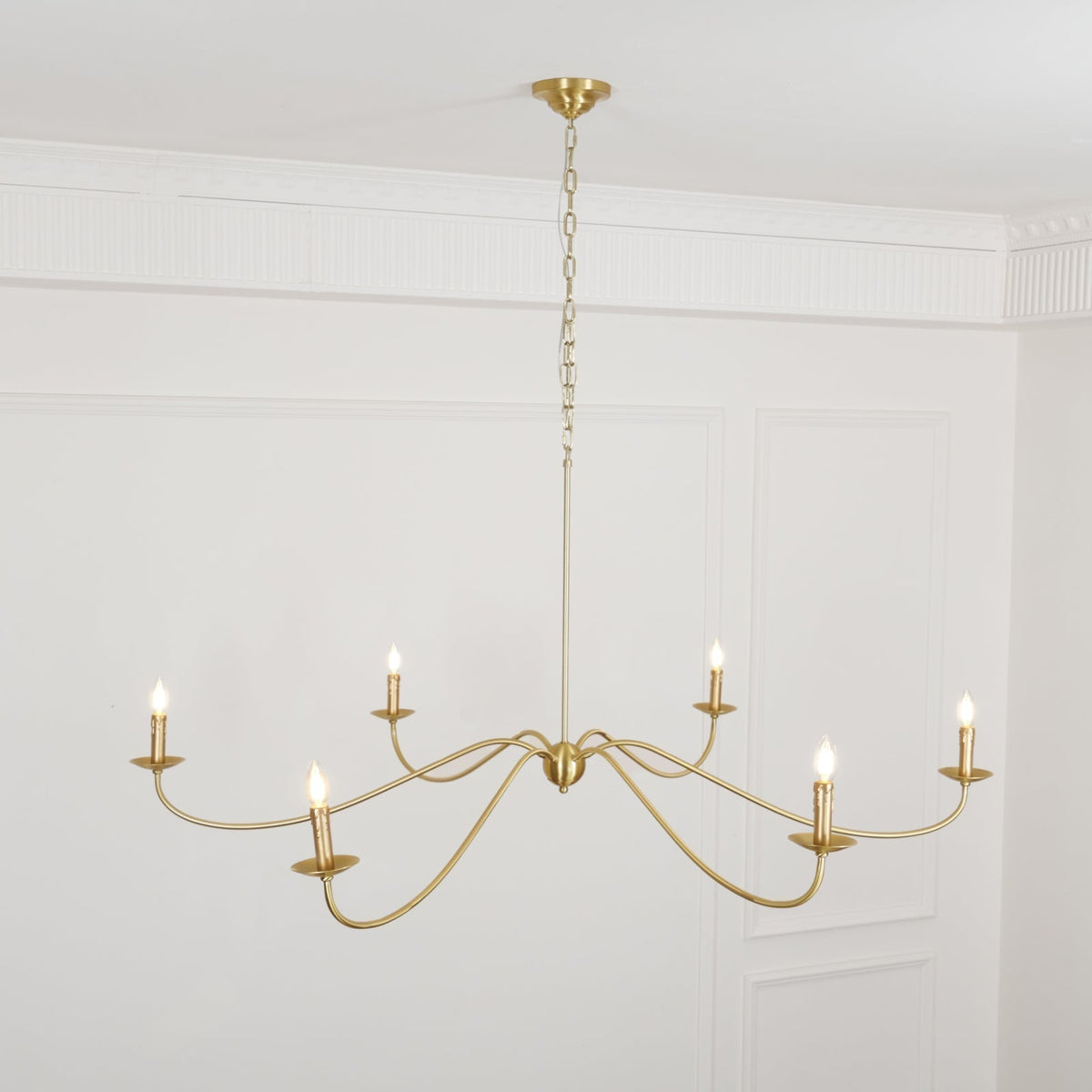 Varese candelabru, tip lumânare, cu 6 surse de lumină