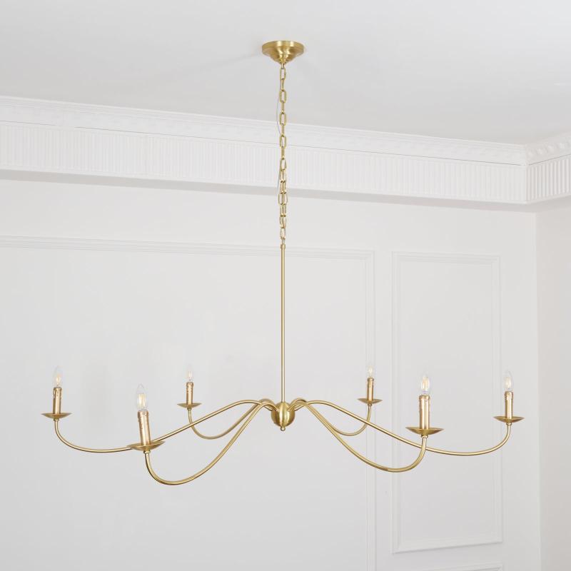 Varese candelabru, tip lumânare, cu 6 surse de lumină