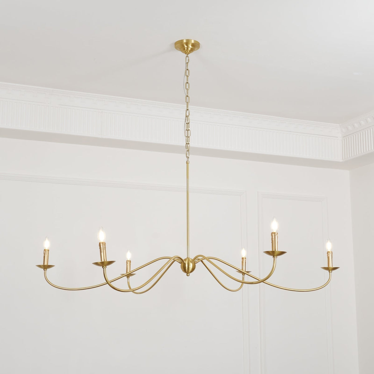 Varese candelabru, tip lumânare, cu 6 surse de lumină