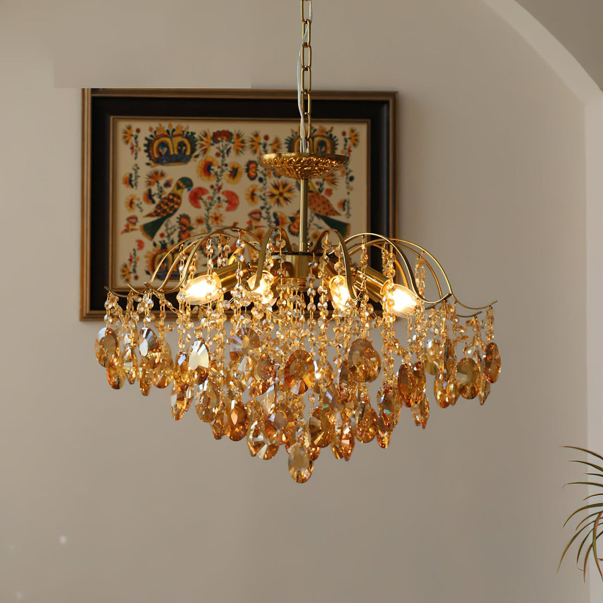 Aurelith candelabru din cristal