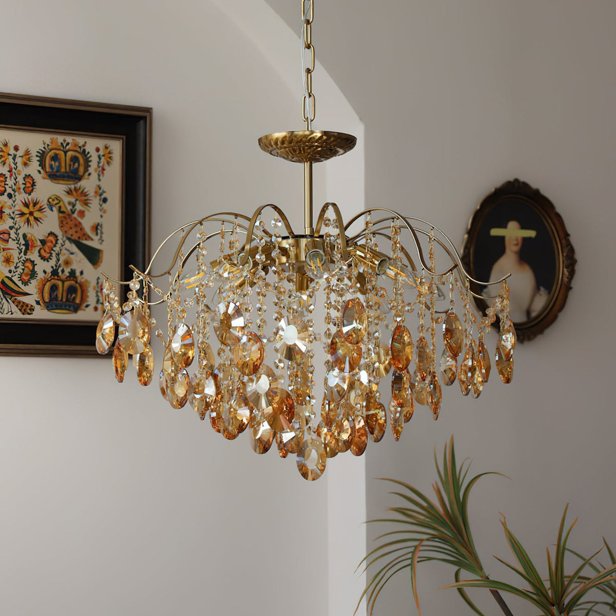 Aurelith candelabru din cristal