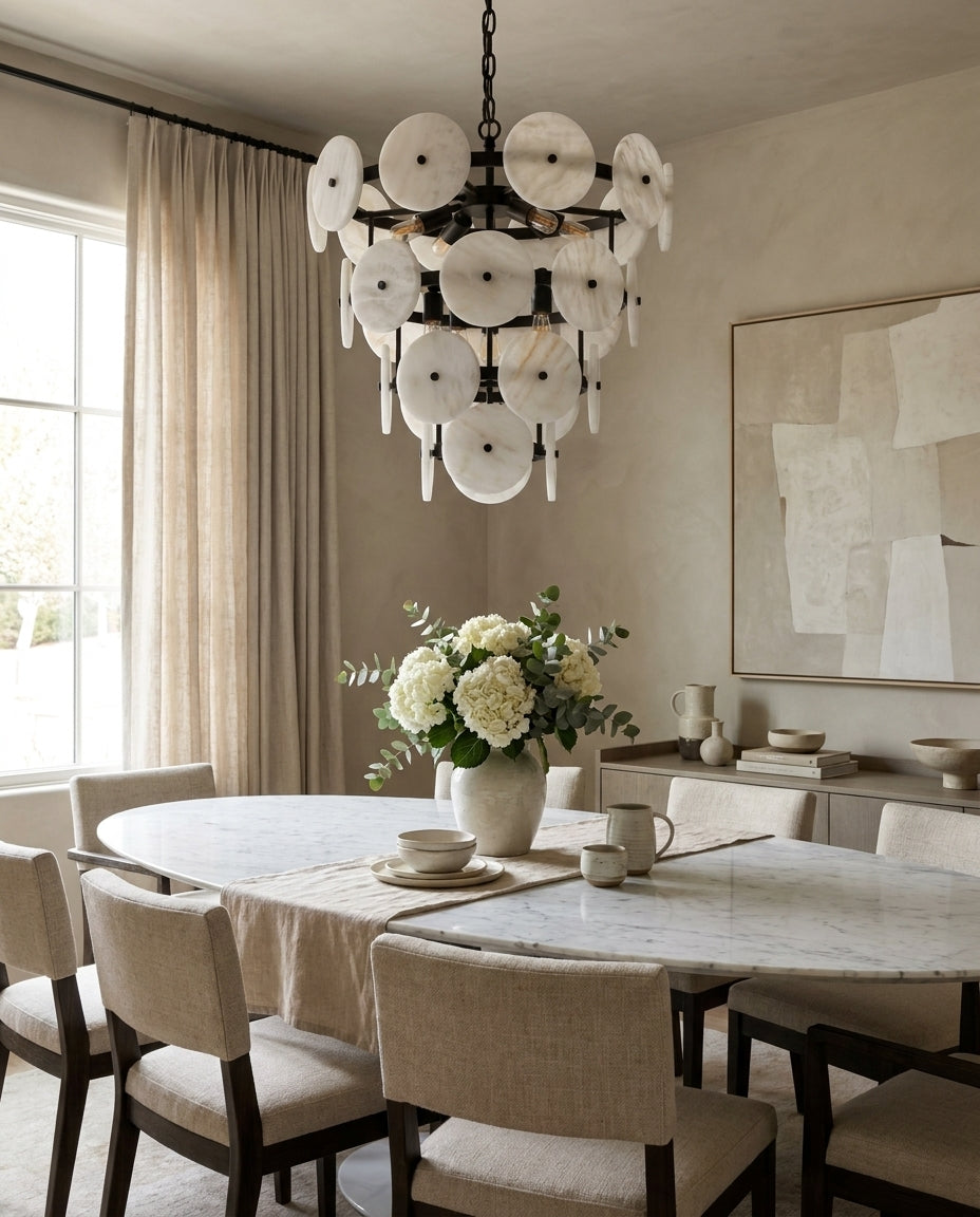 Davenhurst candelabru din alabastru
