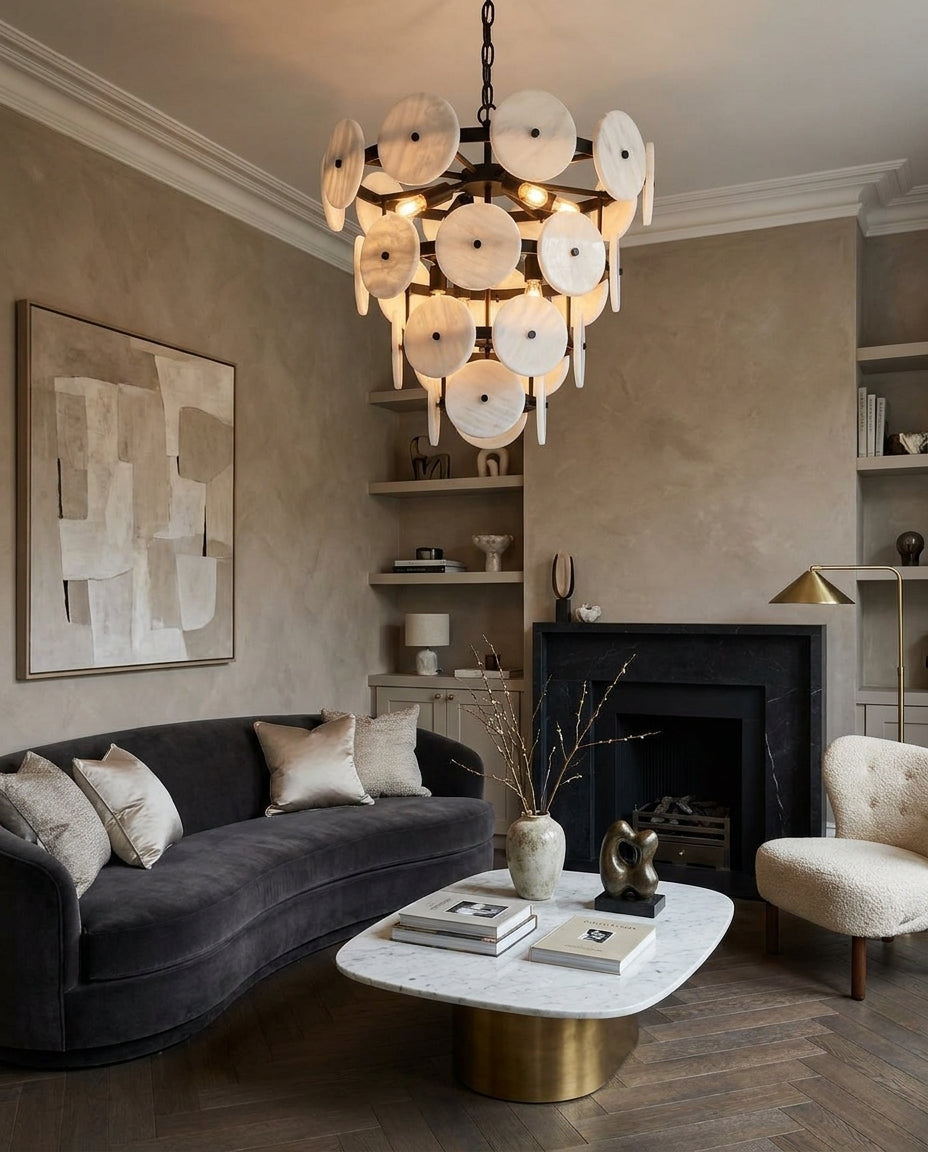 Davenhurst candelabru din alabastru
