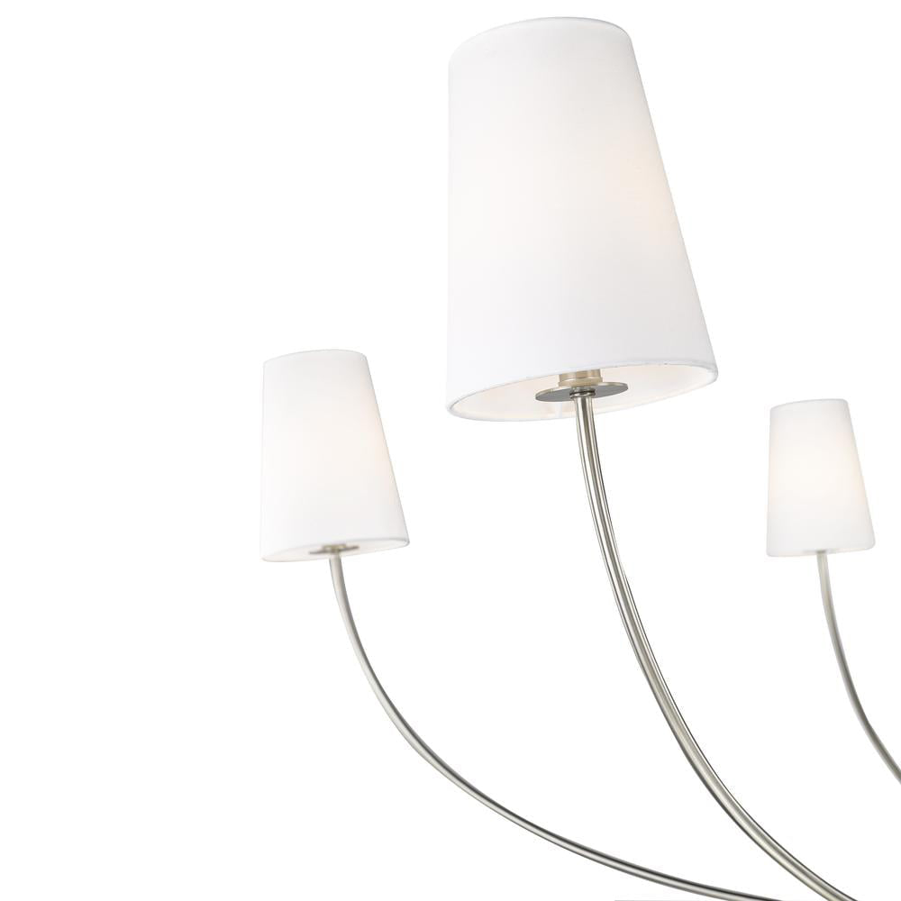 Mirearia candelabru cu abajur textil
