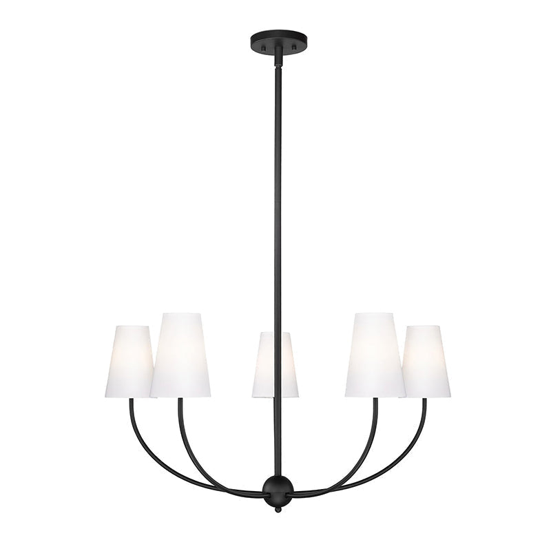 Mirearia candelabru cu abajur textil