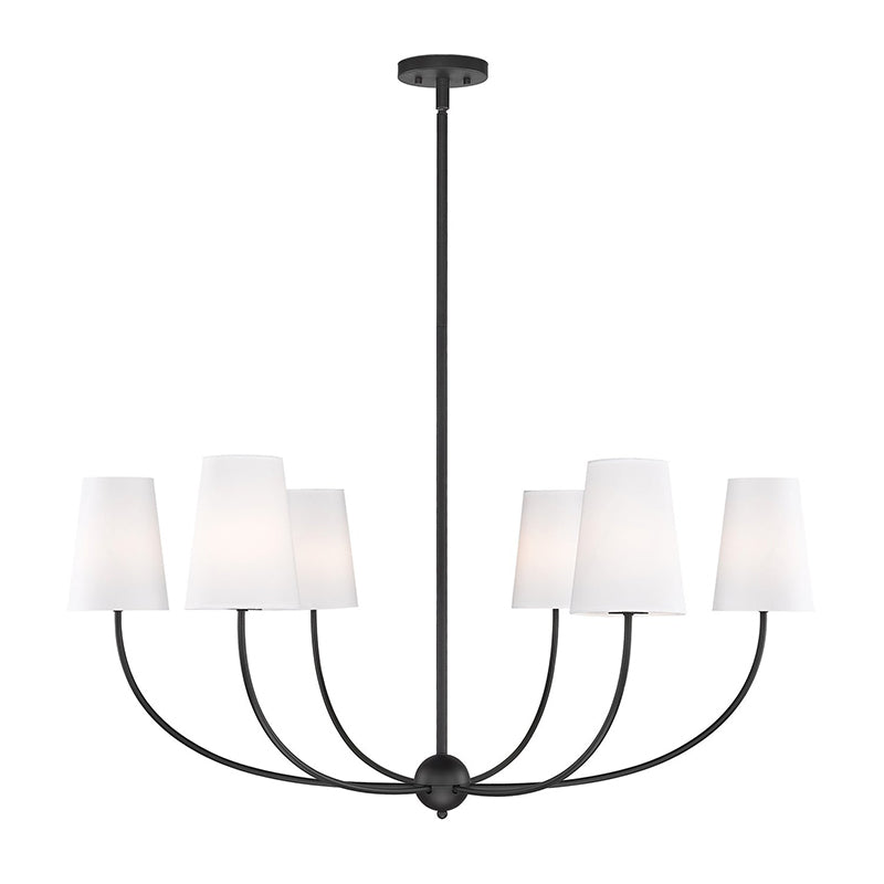 Mirearia candelabru cu abajur textil