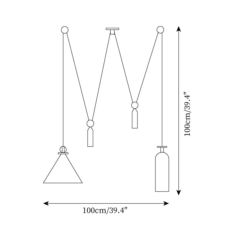 Noro Multi-formă lampă suspendată reglabilă
