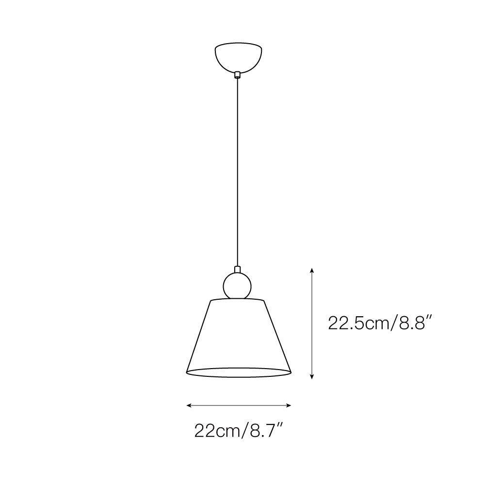 Camellia candelabru cu abajur textil