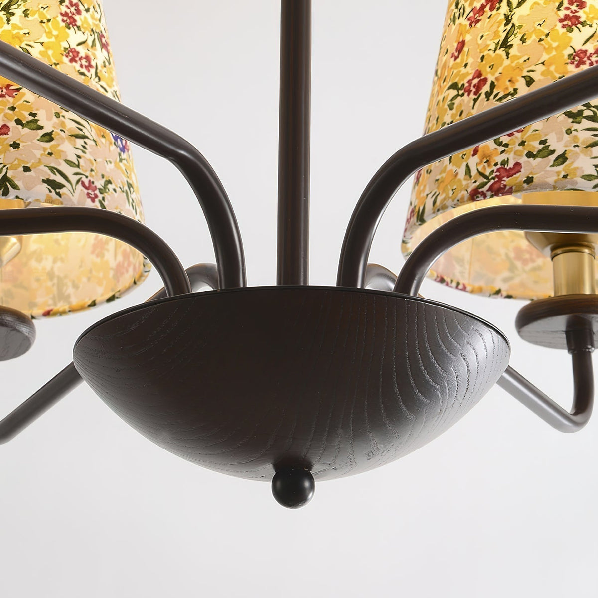Camellia candelabru cu abajur textil