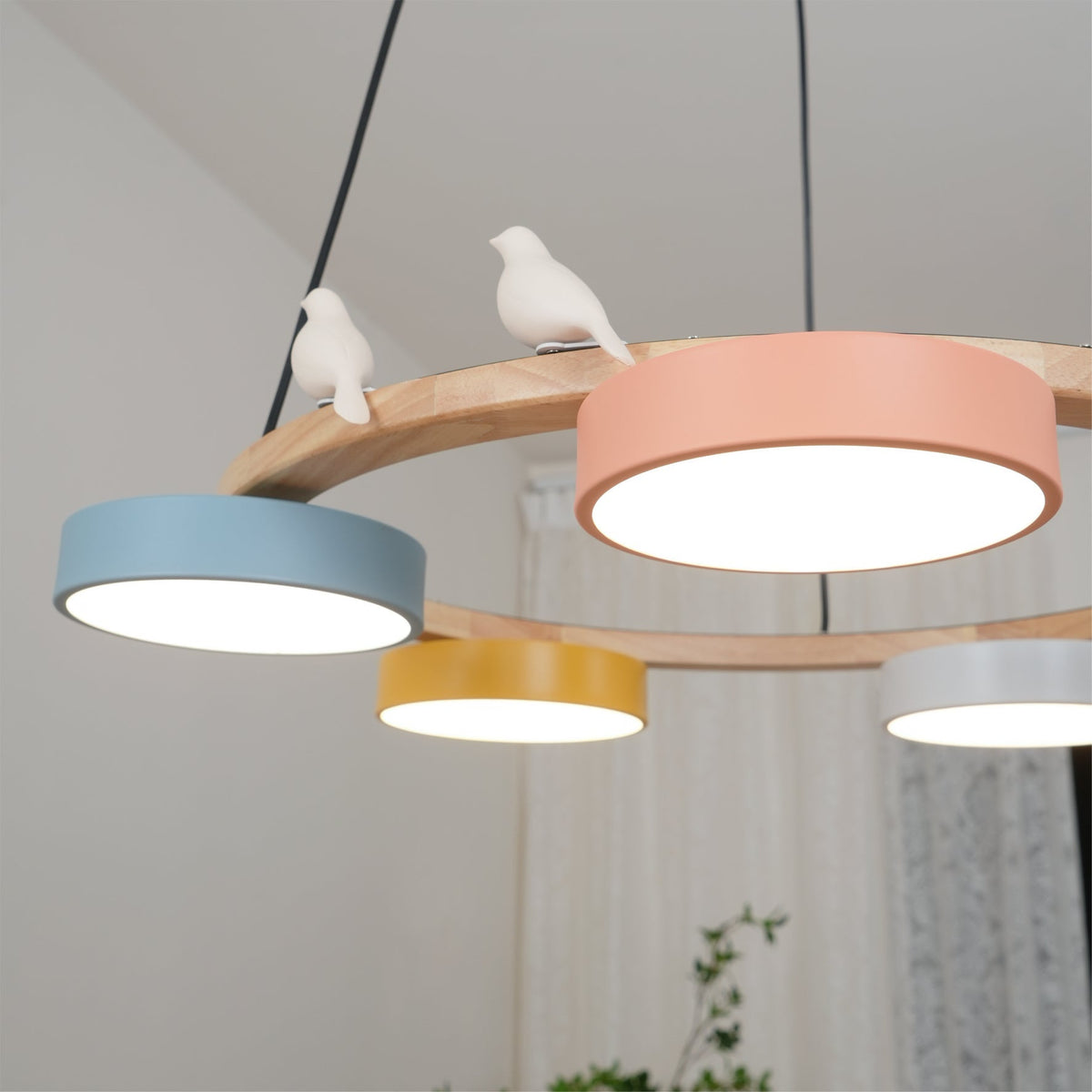 Cliff candelabru rotund cu schimbare culoare