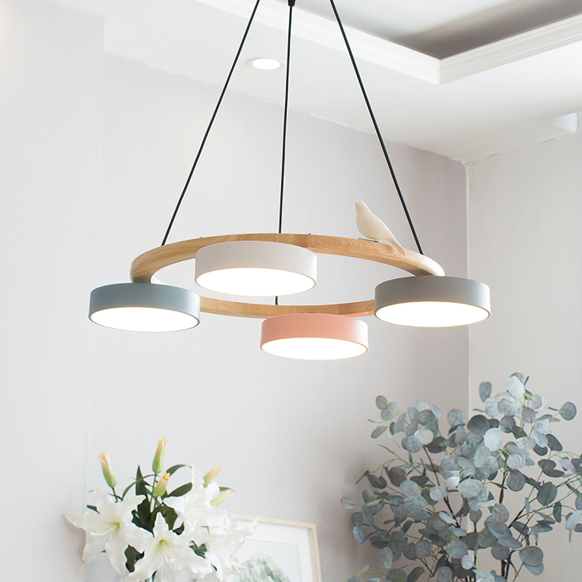 Cliff candelabru rotund cu schimbare culoare