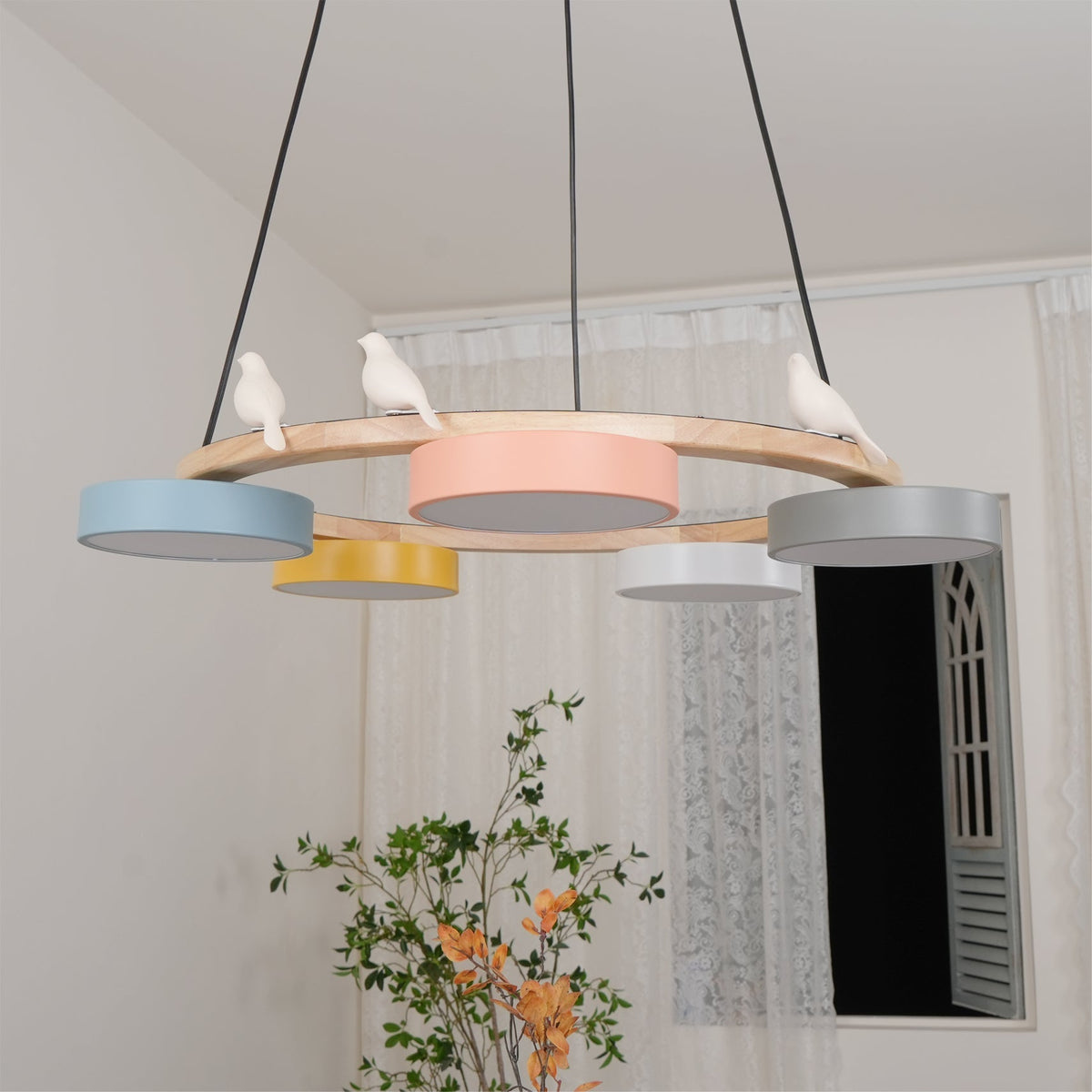 Cliff candelabru rotund cu schimbare culoare