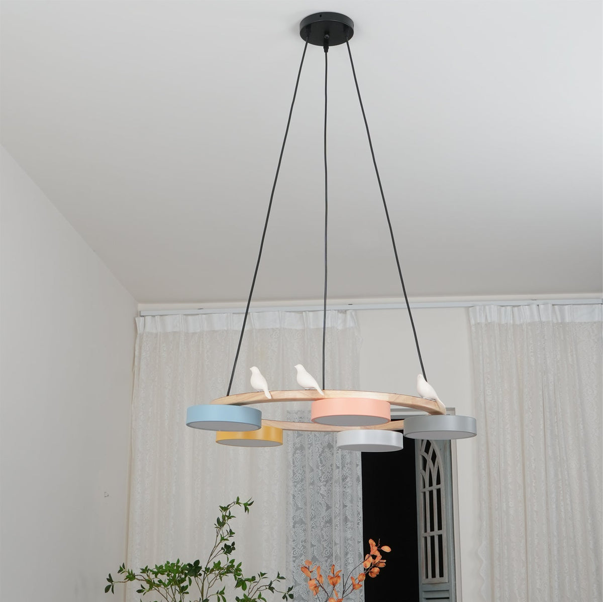 Cliff candelabru rotund cu schimbare culoare