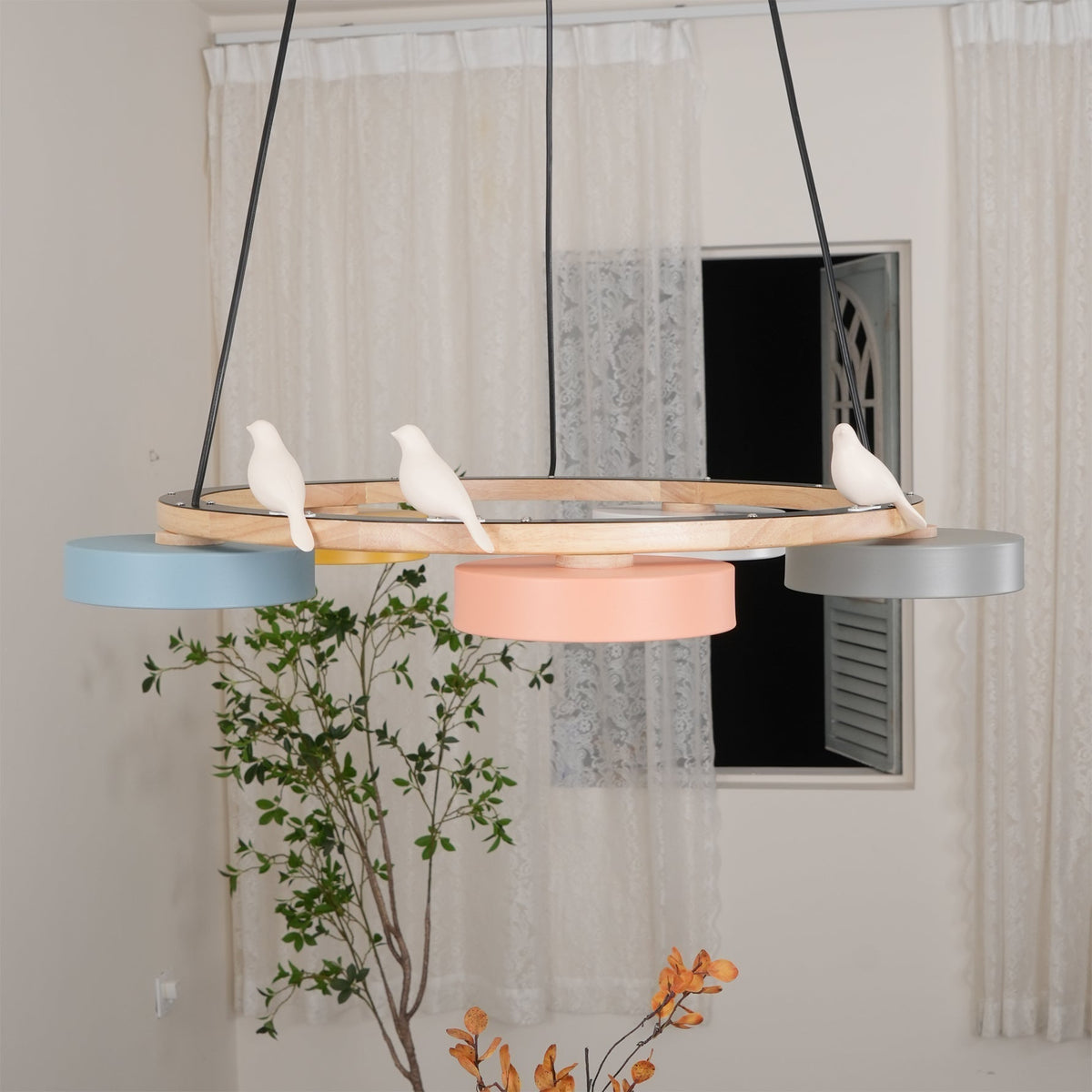 Cliff candelabru rotund cu schimbare culoare