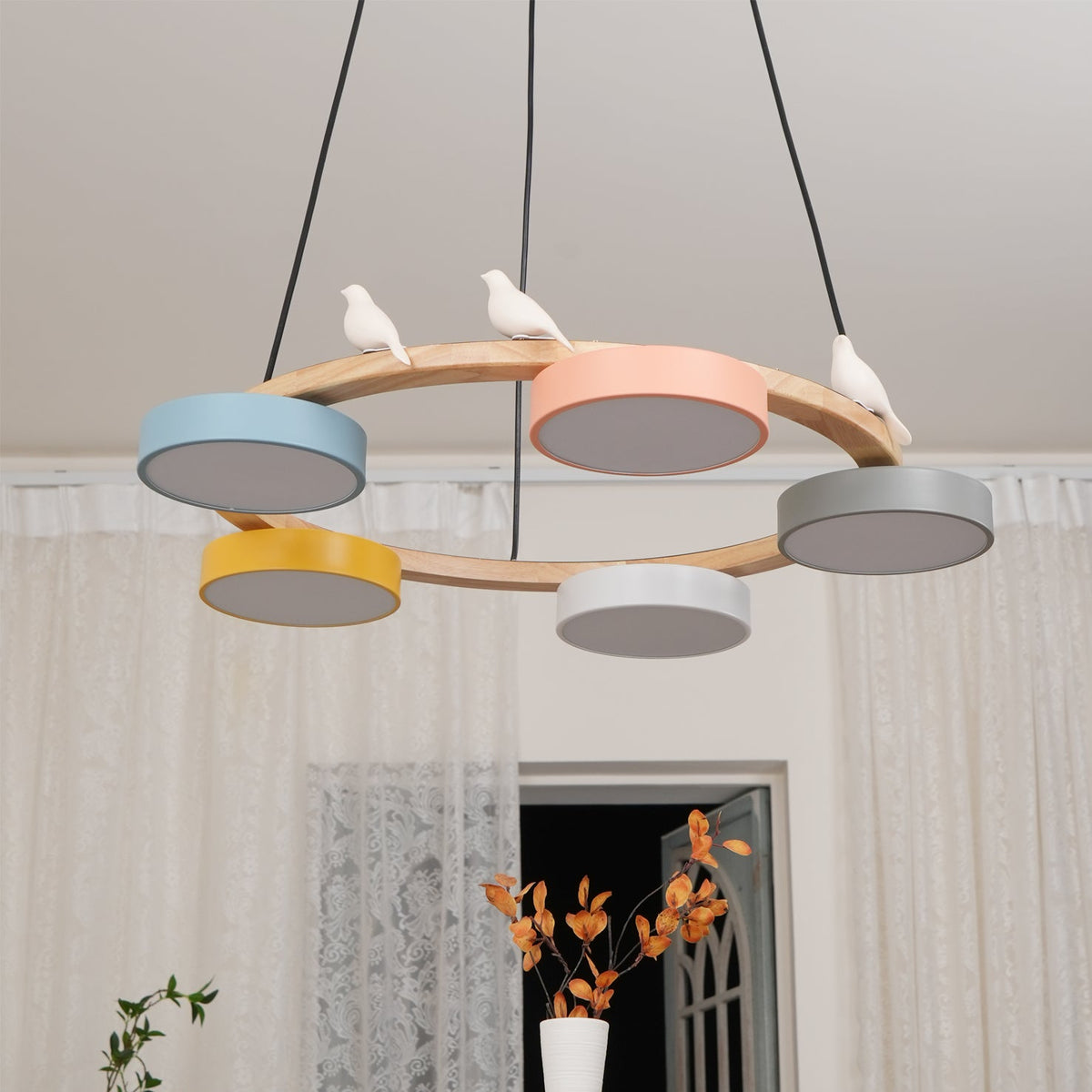 Cliff candelabru rotund cu schimbare culoare