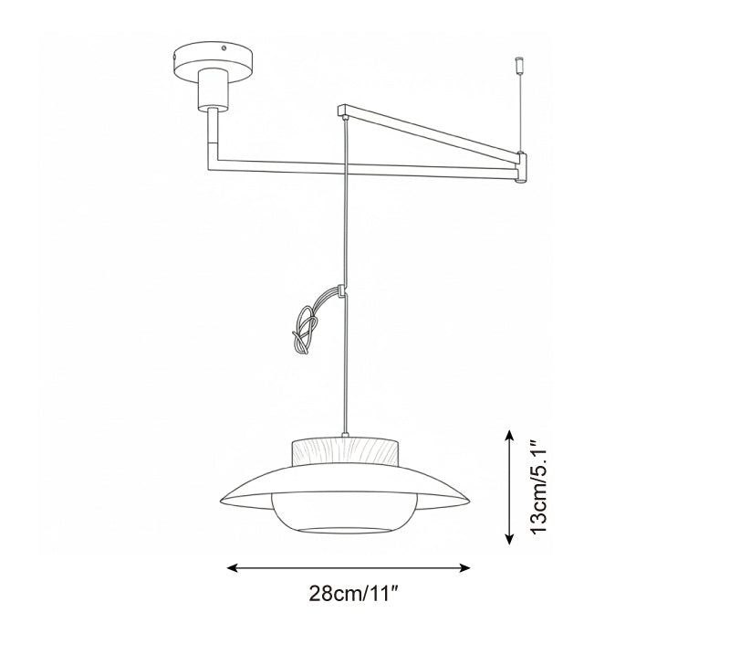 Teriivise Swing Arm lampă suspendată