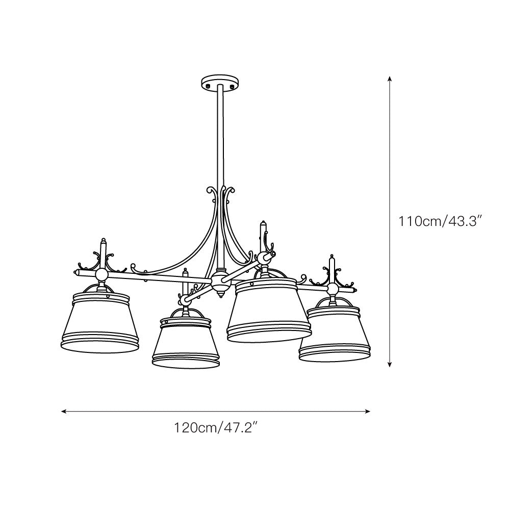 Auraira candelabru din alamă