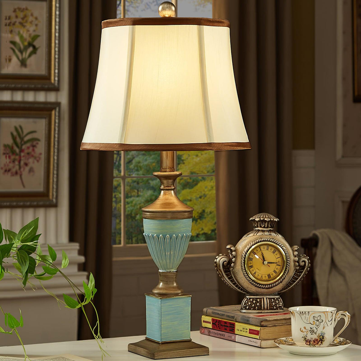 Lucivine lampă de masă din rășină, vintage