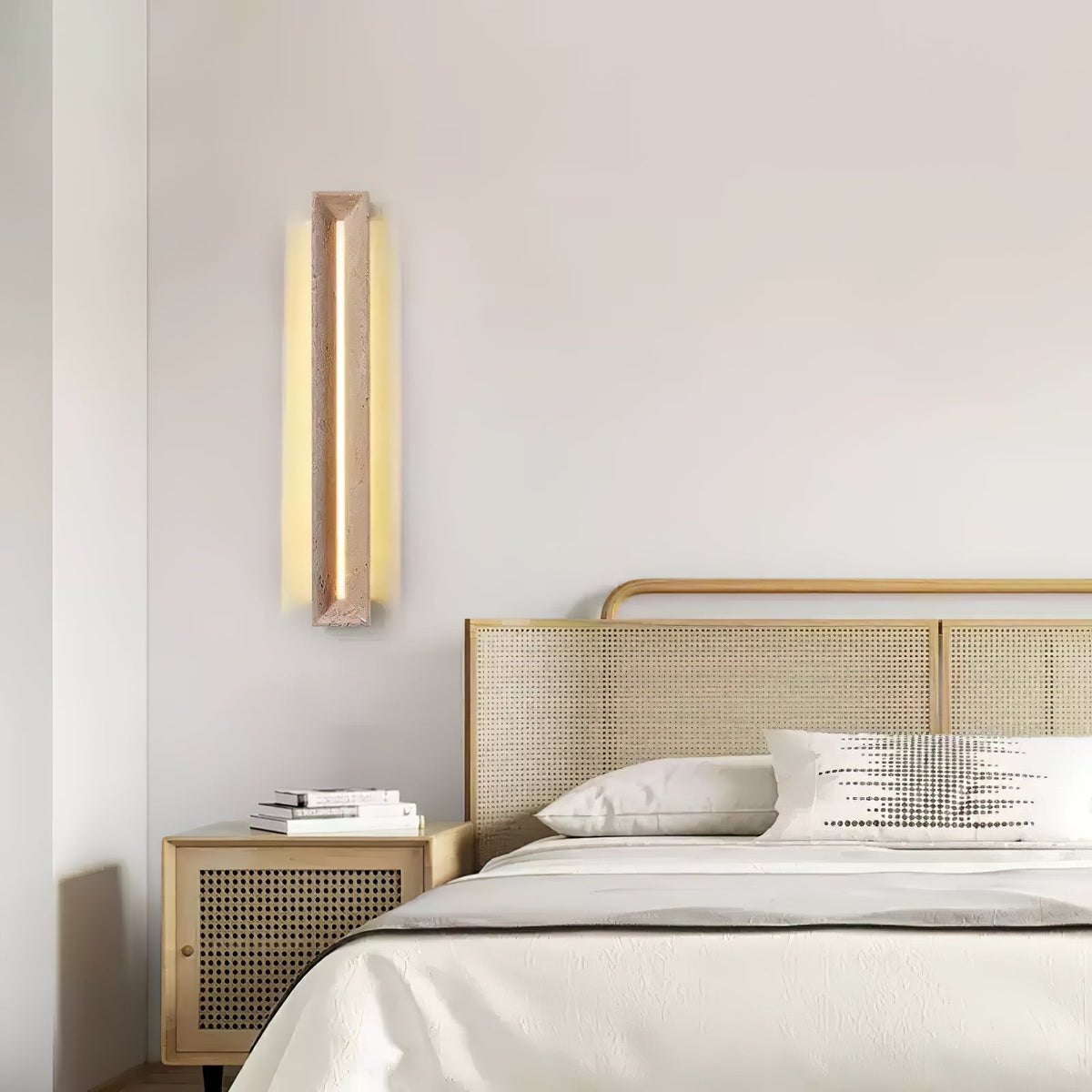 Dfi aplică de perete minimalistă din travertin
